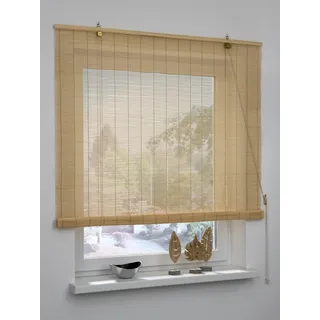 GARDINIA Bambus-Rollo 120 x 160 cm Natur/Beige