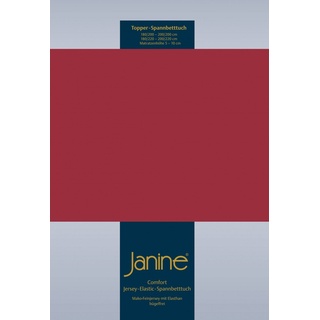 Janine 5001 Topper-Spannbetttuch Elastic 140/200 bis 160/220 cm Granat Fb. 71