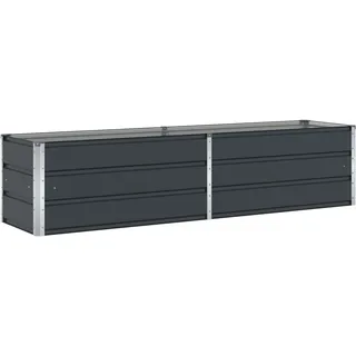 Vidaxl Planter Anthracite 195 X 50 X 45 Cm Galvanised Steel