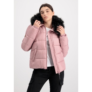 Winterjacke ALPHA INDUSTRIES "ALPHA Women - Parka & Winter Jackets" Gr. M, silberfarben (silver pink) Damen Jacken Winterjacken