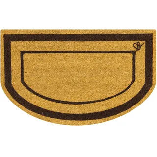 OLIVO.Shop | Baia - Fußmatte Kokos Halbmond mit Gummiboden, Fußmatte für den Eingangsbereich außen Kokos, 3 Farben, 40 x 65 cm (Braun)