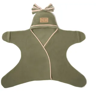 Clair de Lune Babydecke aus Fleece, Stern-Design, 6–12 Monate, Salbeigrün