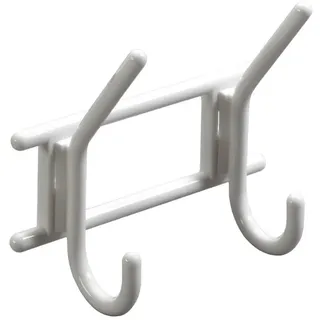Hettich Garderobenleiste 2 Haken 16,3 x 15,0 x 7,0 cm Weiß