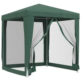 vidaXL Partyzelte 2 x 2 m inkl. 4 Seitenteile Grün