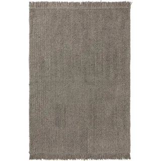 benuta Pure Wollteppich, Grau, Textil, Grafikmuster, Rechteckig, 200x300 cm, pflegeleicht, Teppiche & Böden, Teppiche, Naturteppiche