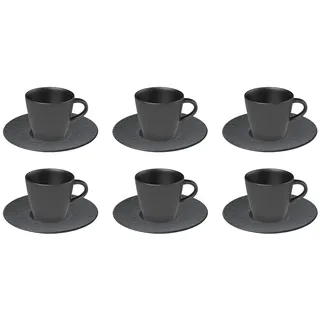 Villeroy & Boch Manufacture Rock Espresso Set 12-tlg. schwarz