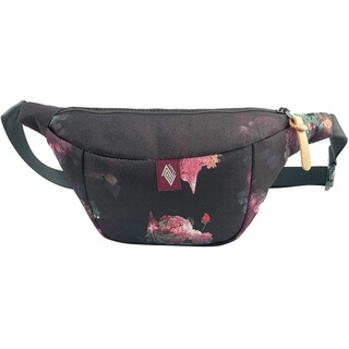 Hip Bag, Stylische Brusttasche, Gürteltasche mit 2 Fächern, Travel Pack, Heritage Umhängtasche, Festival Hüfttasche, Bauchtasche, 25 x 14 x 8cm, Black Rose