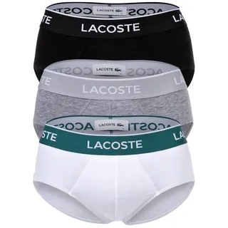 Lacoste Slip Schwarz/Grau/Weiß M 3er Pack