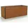 Hochbeet Frühbeet Aluminium CHRISTINA 150 x 77 x 77 Grau