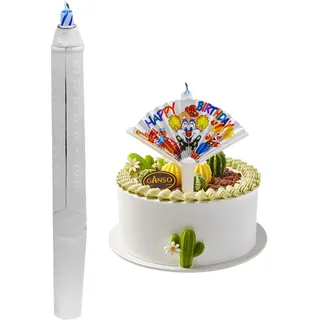 Neuartige Fan-Geburtstagskerze, Überraschungs Geburtstagskerzen, Automatisch Aufklappbare Fächer Geburtstags Wunschkerzen für Kuchen, Kreative Kerzen Geburtstag mit Fächer für Party Deko