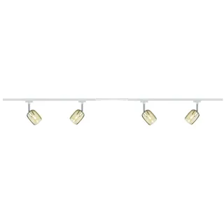 Paulmann U-Rail Komplett Set 4 Spots wählbar Blossom TecLED chrom matt oder weiss