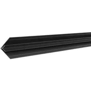 Aluminium Profilsystem ANTHRAZIT für 3mm Platten, Aluprofil für Duschrückwand, Küchenrückwand, Inneneckprofil, Fassadenplatten, Vinylboden, Aluverbund (3mm Anthrazit, Inneneck- Profil (2 Meter), 1)