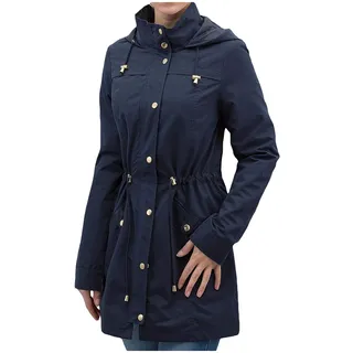 VERO MODA Damen VMPERNILLE 3/4 Parka A Mantel, Blau (Navy Blazer), 36 (Herstellergröße: S) - S