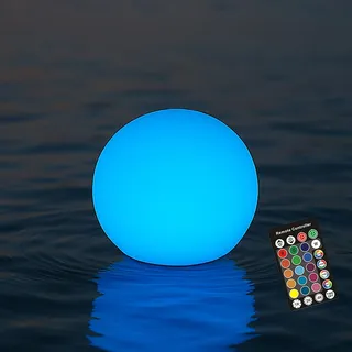RKDTX LED-Kugel-Licht, 10,2 cm, schnurloses Kugellicht mit Fernbedienung, 16 Farbwechsel-Nachtlicht für Kinder, wiederaufladbare Stimmungslampe, IP68 wasserdicht für Zuhause, Party, Pool