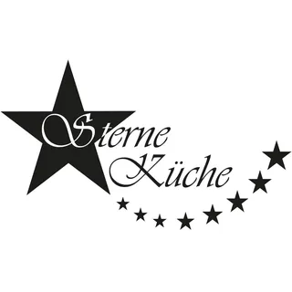 Wandtattoo Sterne Küche S - 30cm x 18cm - Duvar Tattoo - 23 mögliche Farben
