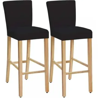 Dehnbare, Waschbare Und Abnehmbare Stuhlhussen Für Esszimmerstühle, Barhocker, Barstühle Und Tresenstühle (schwarz, 2er-set)