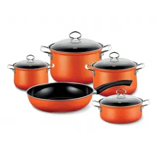 Riess 0558-113 Emaille-Set 5-tlg. orange