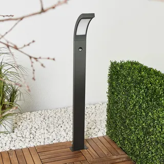LUCANDE Wegeleuchte Aluminium 100 cm inkl. Bewegungsmelder schwarz