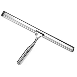 Fackelmann Duschabzieher Edelstahl 30 cm Weiß