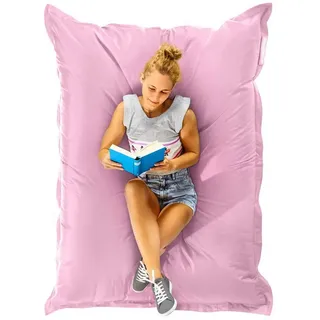 Green Bean Sitzsack XXL 140x180cm 380 Liter Kinder & Erwachsene Bean Bag EPS Perlen Füllung Riesensitzsack Groß Draußen Outdoor Liegekissen Waschbar Wetterfest Lounge Sitzkissen Bodenkissen Rosa