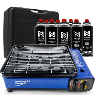 Gasgrill Camping Grill BBQ Gas Evergrill Minigrill Tischgrill Picknick 8 x MSF-1
