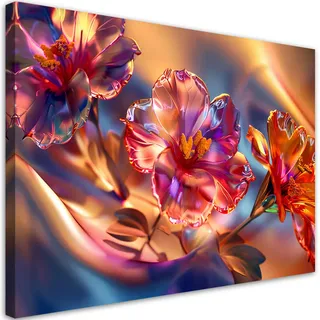 Feeby Leinwandbild, Mehrfarbig, Textil, Baum/Pflanze/Natur, Rechteckig, 90x60 cm, Bilder und Zubehör, Wandbilder, Leinwandbilder