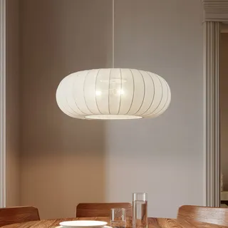 Pendelleuchte Lindby, Helin, dimmbar, Weiß, für Wohnzimmer, Stoff / Textil, Skandinavisch - 26