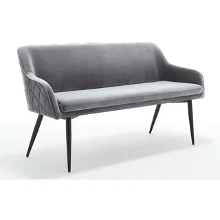 SalesFever Sitzbank Komfortable Sitzbank Grau 160 x 61 x 85 cm