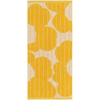 Marimekko - Vesi Unikko Handtuch, 70 x 150 cm, spring yellow / ecru