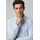 Casual Kent 1/1 Herren Gr S N-Gr light blau stripes Jersey Obermaterial 100 Baumwolle gestreift slim fit normal Manschette Hemden Businesshemd Kentkragen Jersey schmale Form