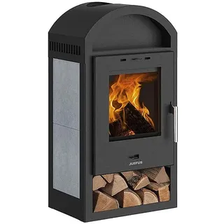 Kaminofen Justus Vegas V, Specksteinkeramik / Stahl schwarz, 6 kW - 8367 22