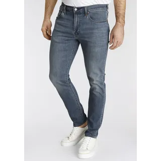 Tapered-fit-Jeans LEVI'S "512 Slim Taper Fit" Gr. 34, Länge 32, blau (medium blue) Herren Jeans Tapered-Jeans mit Markenlabel
