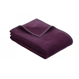 Ibena Uni-Decke PORTO 150x200cm in Farbe dunkelviolett