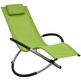 Kinder-Sonnenliege Gartenliege Loungesessel Liegestuhl Stahl Grünhom 1032