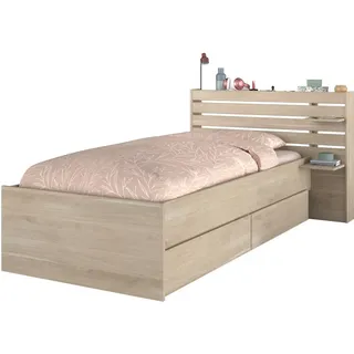 Parisot Stauraumbett Escale 1" 90x200 Japanische Eiche