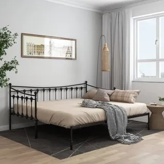 vidaXL Ausziehsofa 90 x 200 cm Schwarz