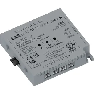 L&s 756200814 Mec Lite Steuermodul Bluetooth Dualcolor, Led Steuergerät, Lichtsteuerung, Fernbedienung, App-steuerung, Kunststoff, Grau, 78x75x16 Mm