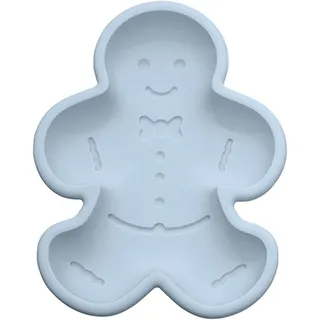 Silikon-osterkuchenform Mit Lebkuchen-dinosaurier Und Alpaka-hase (blau) – Sicher Und Leicht Zu Reinigen