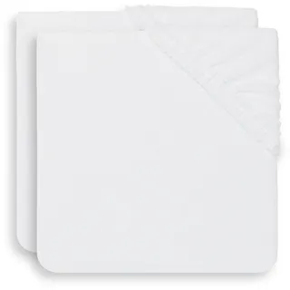 Jollein 2550-503-00001 Wickeltuchabdeckung Frottee 50x70cm weiß (2er Pack), weiß, 550 g
