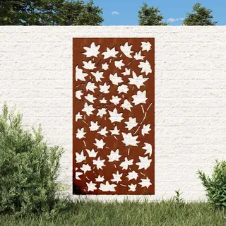 vidaXL Garten-Wanddeko 105x55 cm Cortenstahl