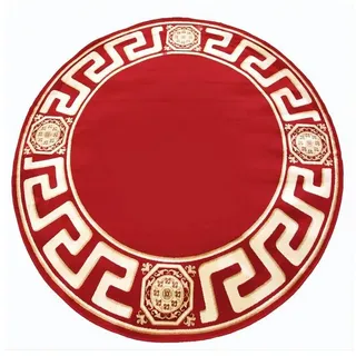 Belle Arti Teppich Teppich Rund Rot Muster art 641 200 ˇ cm Rund, Rund rot Rund | 200 cm x 200 cm