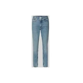 Skinny Fit Jeans mit Eingrifftaschen, Jeansblau, 28