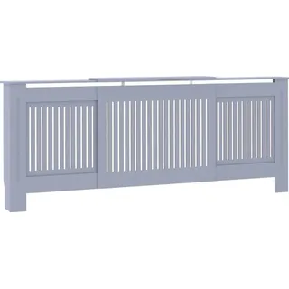 vidaXL MDF Heizkörperverkleidung Grau 205 cm