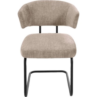 K+W Komfort & Wohnen Freischwinger »Mikkado Tube«, 1 St., Flachgewebe, abgerundeter Rücken, Rundrohrgestell, Abstandshalter, Sitzkomfort, beige