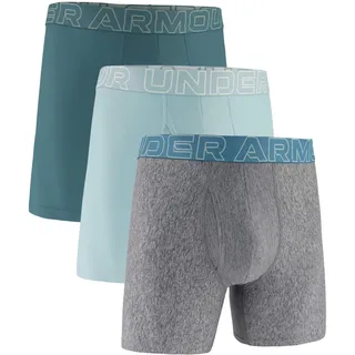 Under Armour Performance Tech Solid Boxershorts Enamel Blue S 3er Pack