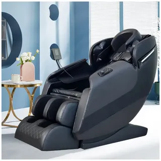 Salottini Massagesessel Biel schwarz 80 x 100 x 90 cm elektrisch mit Heizung