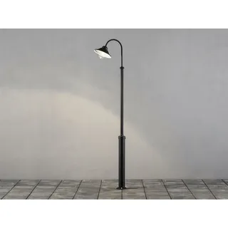 Konstsmide Außenstandleuchte Aluminium 240,0 cm inkl. Pfahl schwarz