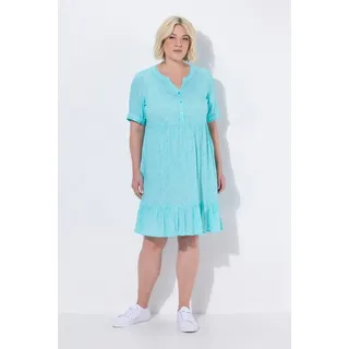 Ulla Popken Kleid A-Linie Blau 42/44