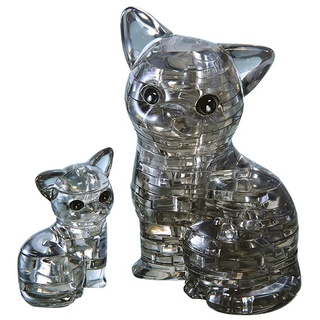 3D Crystal Puzzle - Katzenpaar 49 Teile