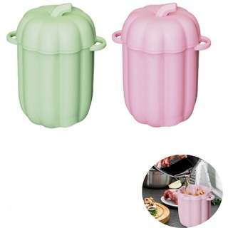 Lubgitsr Küchensieb Speckbehälter-Fett-Sieb,Familienfreundliche Küchenwerkzeuge, lustiger, (1-St) grün|rosa